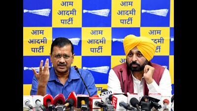The win gives the ruling AAP in Punjab and Delhi its only member in the Lok Sabha. (ANI Photo) The win gives the ruling AAP in Punjab and Delhi its only member in the Lok Sabha. (ANI Photo)