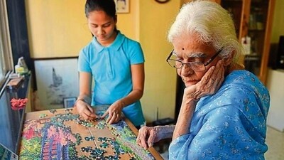 6. Cognitive Stimulation: Engaging in activities that stimulate the mind can help maintain cognitive function. Encourage your mother to read, solve puzzles, play brain games, or participate in activities that challenge memory and cognitive skills.&nbsp; (Pratik Chorge/HT Photo)