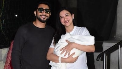 Gauahar Khan and Zaid Darbar welcomed a baby boy. (Photos: Varinder Chawla) (Varinder Chawla) Gauahar Khan and Zaid Darbar welcomed a baby boy. (Photos: Varinder Chawla) (Varinder Chawla)