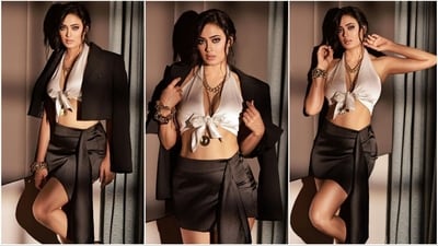 Shweta Tiwari, a renowned TV actress, is proving that age is just a number by aging like a fine wine. Her latest photoshoot, in which she sports a stunning mini skirt and crop top, is giving tough competition to her daughter's glamour quotient. Fans are going gaga over her sizzling pictures that have created a buzz on social media. (Instagram/@shweta.tiwari) Shweta Tiwari, a renowned TV actress, is proving that age is just a number by aging like a fine wine. Her latest photoshoot, in which she sports a stunning mini skirt and crop top, is giving tough competition to her daughter's glamour quotient. Fans are going gaga over her sizzling pictures that have created a buzz on social media. (Instagram/@shweta.tiwari)