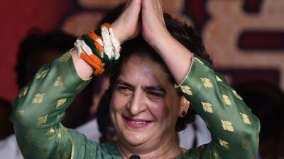 Congress general secretary Priyanka Gandhi Vadra during a rally in Karnataka. (PTI) Congress general secretary Priyanka Gandhi Vadra during a rally in Karnataka. (PTI)