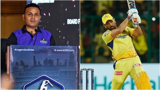 Virender Sehwag; MS Dhoni (IPL 2023)