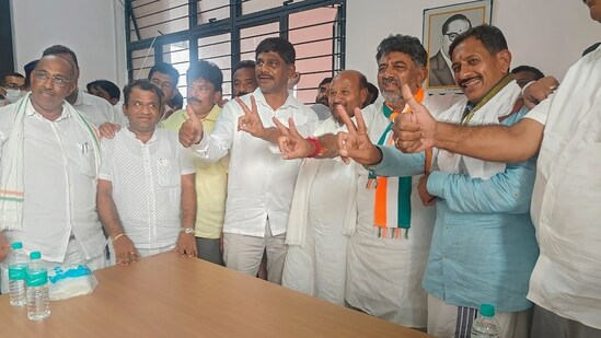 "Congratulations to the Congress Party for their victory in the Karnataka Assembly polls. My best wishes to them in fulfilling people's aspirations," Tweeted Narendra Modi.&nbsp;(PTI)