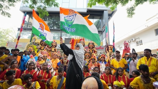 Prime Minister Narendra Modi also congratulated the Congress party for its win in the Karnataka assembly election.&nbsp;(PTI)