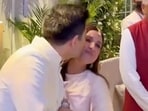 Parineeti Chopra and Raghav Chadha at their engagement in Delhi on May 13. 