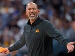 Phoenix Suns coach Monty Williams argues for a call during the second half of Game 5 of the team's NBA Western Conference basketball semifinal playoff series against the Denver Nuggets on Tuesday, May 9, 2023, in Denver. (AP Photo/David Zalubowski) Phoenix Suns coach Monty Williams argues for a call during the second half of Game 5 of the team's NBA Western Conference basketball semifinal playoff series against the Denver Nuggets on Tuesday, May 9, 2023, in Denver. (AP Photo/David Zalubowski)