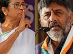Bengal CM Mamata Banerjee and Congress president of Karnataka DK Shivakumar