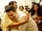 Kejriwal attended Raghav Chadha-Parineeti Chopra's engagement ceremony in Delhi on Saturday.