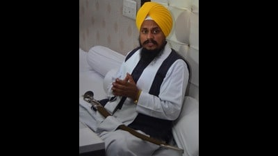 Acting Jathedar of Akal Takht Giani Harpreet Singh. (HT Photo)