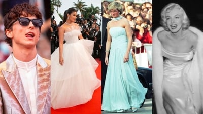 Marilyn Monroe, Princess Diana, Priyanka Chopra, Timothée Chalamet: 20 most iconic Cannes Film Festival red carpet moments (Photo by Twitter/tchalametupdate/PDXBridalShow/eRadioUS/Fashionand_City) Marilyn Monroe, Princess Diana, Priyanka Chopra, Timothée Chalamet: 20 most iconic Cannes Film Festival red carpet moments (Photo by Twitter/tchalametupdate/PDXBridalShow/eRadioUS/Fashionand_City)