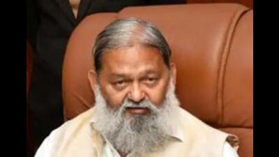 Haryana health and family welfare minister Anil Vij (HT file photo) Haryana health and family welfare minister Anil Vij (HT file photo)