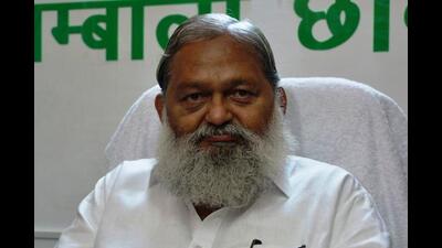 Haryana home minister Anil Vij (HT file photo) Haryana home minister Anil Vij (HT file photo)