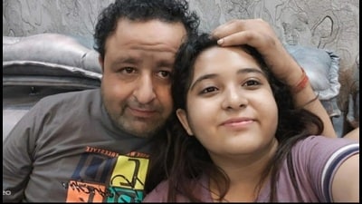 Khushi with her father (Sourced)