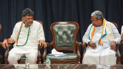 Former Karnataka CM Siddaramaiah and Karnataka Congress President D.K. Shivakumar. (PTI) Former Karnataka CM Siddaramaiah and Karnataka Congress President D.K. Shivakumar. (PTI)