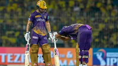 Kolkata Knight Riders batters Nitish Rana and Rinku Singh during the IPL 2023 match against Chennai Super Kings (PTI) Kolkata Knight Riders batters Nitish Rana and Rinku Singh during the IPL 2023 match against Chennai Super Kings (PTI)