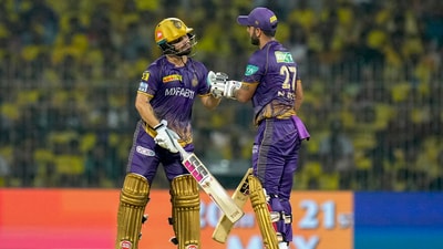 Kolkata Knight Riders batters Nitish Rana and Rinku Singh (PTI)