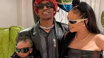 Rihanna and A$AP Rocky with their son (Instagram) Rihanna and A$AP Rocky with their son (Instagram)