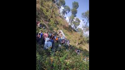 The mishap occurred in the afternoon when the victims were returning home with harvested wheat in the canter. (HT Photo) The mishap occurred in the afternoon when the victims were returning home with harvested wheat in the canter. (HT Photo)