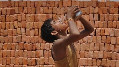 With a relative humidity varying between 54% in the morning to about 30% in the evening, according to India Meteorological Department data. With a relative humidity varying between 54% in the morning to about 30% in the evening, according to India Meteorological Department data.