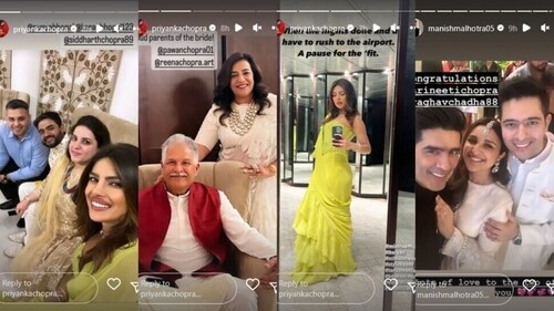Priyanka also shared a selfie as she posed with her brother and other family members.
