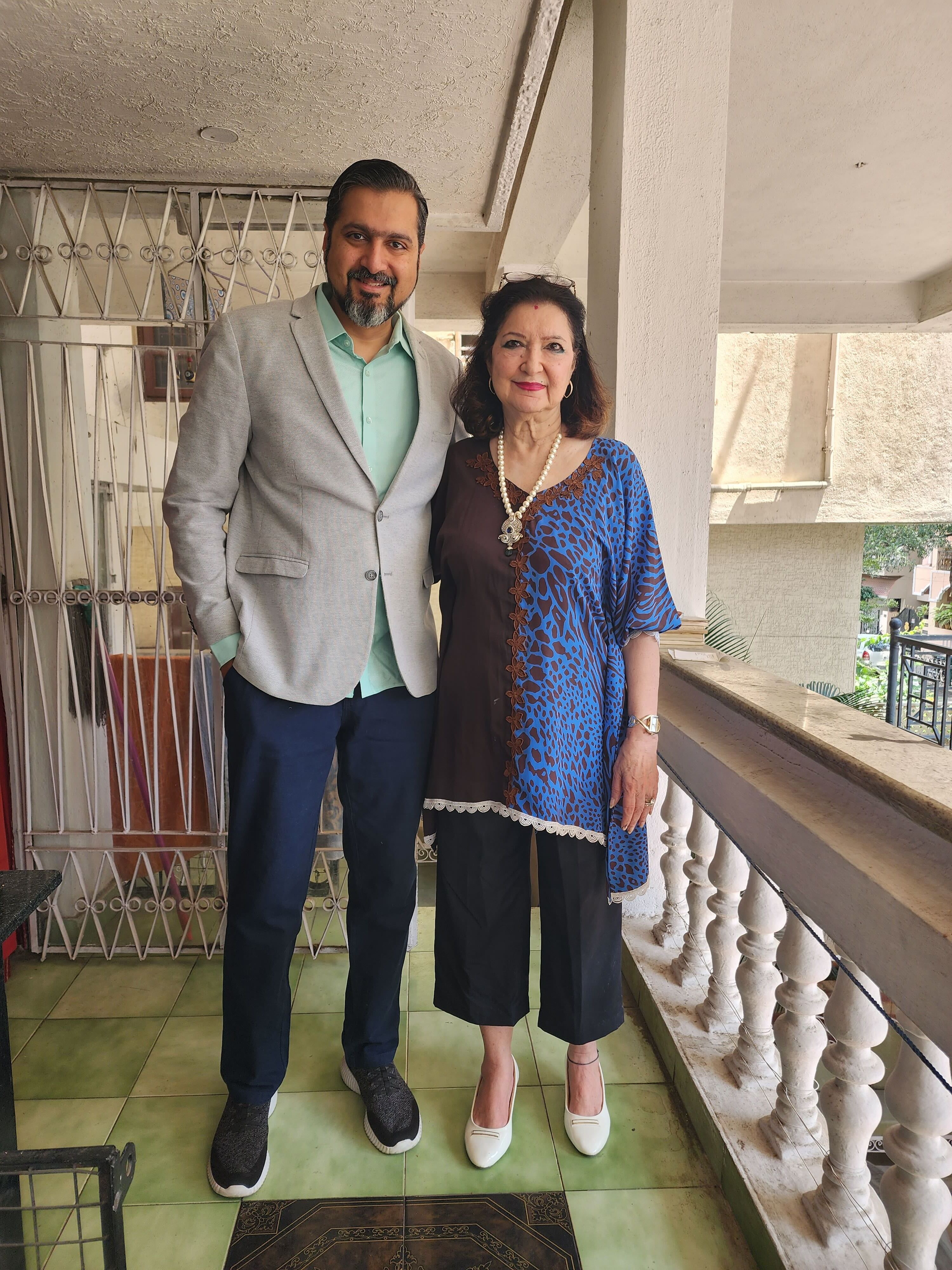 Ricky Kej with his mother Ricky Kej with his mother
