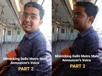 Man mimics Shammi Narang's voice in Delhi Metro. Man mimics Shammi Narang's voice in Delhi Metro.