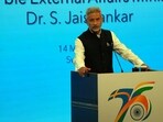 Stockholm: External Affairs Minister S. Jaishankar speaks during an interaction with the members of the Indian community in Sweden, on Sunday, May 14, 2023. (PTI Photo) Stockholm: External Affairs Minister S. Jaishankar speaks during an interaction with the members of the Indian community in Sweden, on Sunday, May 14, 2023. (PTI Photo)