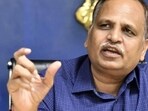 Earlier in November, last year, a CCTV footage went viral and the AAP leader was seen having a full-body massage from inside the prison. (File) Earlier in November, last year, a CCTV footage went viral and the AAP leader was seen having a full-body massage from inside the prison. (File)