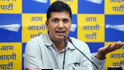 Delhi cabinet minister Saurabh Bhardwaj. (ANI file) Delhi cabinet minister Saurabh Bhardwaj. (ANI file)