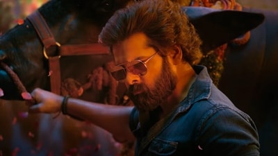 Ram Pothineni in a still from his next untitled film.