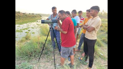 Training of local people underway to identify skimmer nesting spots. (Sourced pic) Training of local people underway to identify skimmer nesting spots. (Sourced pic)
