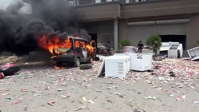 Vandalism and arson occurred in several districts of Manipur as tensions grip amid widespread protests. (ANI)