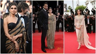 The 76th Cannes Film Festival is slated to begin from May 16 and will go on till May 27. One of the most prestigious film festivals of the world, Cannes is known for its red carpet as well. The A-listers of the film and fashion fraternity walk the red carpet every year at the film festival and slay fashion goals. While some choose to go with daring looks, some use the red carpet to represent their own traditions from their home country. Indian celebrities have been acing the saree at the Cannes red carpet since a long time. Here’s a look at the best saree moments. (Pinterest) The 76th Cannes Film Festival is slated to begin from May 16 and will go on till May 27. One of the most prestigious film festivals of the world, Cannes is known for its red carpet as well. The A-listers of the film and fashion fraternity walk the red carpet every year at the film festival and slay fashion goals. While some choose to go with daring looks, some use the red carpet to represent their own traditions from their home country. Indian celebrities have been acing the saree at the Cannes red carpet since a long time. Here’s a look at the best saree moments. (Pinterest)