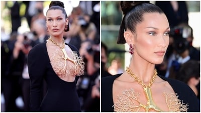 When Bella Hadid wore a dramatic Schiaparelli Gown at Cannes (Instagram/@schiaparelli) When Bella Hadid wore a dramatic Schiaparelli Gown at Cannes (Instagram/@schiaparelli)