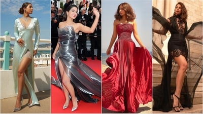 Hina Khan's memorable and head-turning red-carpet appearances at the Cannes Film Festival. (Instagram ) Hina Khan's memorable and head-turning red-carpet appearances at the Cannes Film Festival. (Instagram )