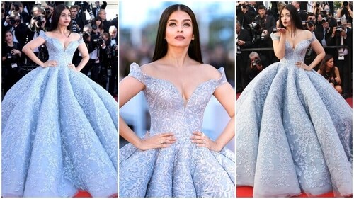 Aishwarya Rai wears Michael Cinco gown at Cannes. Aishwarya Rai wears Michael Cinco gown at Cannes.