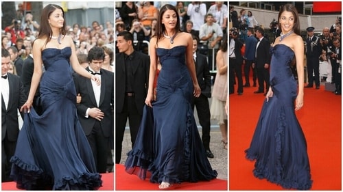 Aishwarya Rai wears an Elie Saab gown at Cannes in 2006. Aishwarya Rai wears an Elie Saab gown at Cannes in 2006.