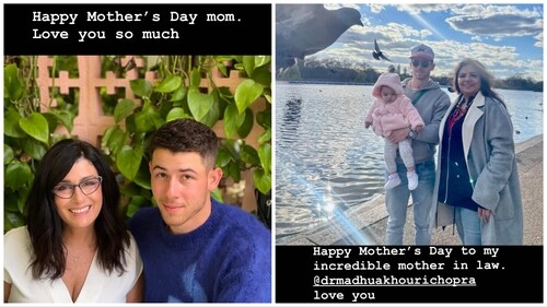 Nick Jonas wished his mom and mother-in-law on Mother's Day.