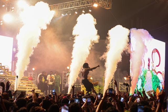 Nigerian singer Rema sent the crowd into a frenzy Nigerian singer Rema sent the crowd into a frenzy