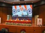 Prime Minister Narendra Modi virtually addresses a distribution programme of appointment letters to new recruits at 'Rozgar Mela', in New Delhi, Tuesday, May 16, 2023. Prime Minister Narendra Modi virtually addresses a distribution programme of appointment letters to new recruits at 'Rozgar Mela', in New Delhi, Tuesday, May 16, 2023.