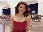 Urvashi Rautela at Mumbai airport on Monday. Urvashi Rautela at Mumbai airport on Monday.
