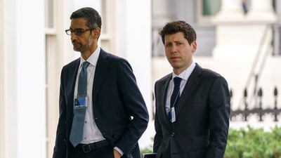 Alphabet CEO Sundar Pichai, left, and OpenAI CEO Sam Altman arrive to the White House for a meeting with Vice President Kamala Harris on artificial intelligence, (AP) Alphabet CEO Sundar Pichai, left, and OpenAI CEO Sam Altman arrive to the White House for a meeting with Vice President Kamala Harris on artificial intelligence, (AP)