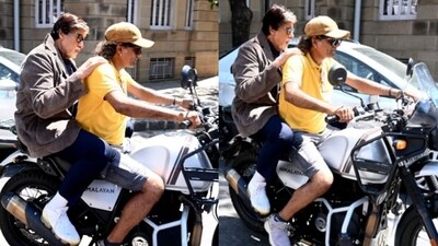 Amitabh Bachchan talked about his recent picture on a bike. Amitabh Bachchan talked about his recent picture on a bike.