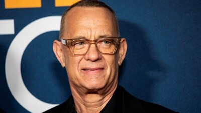 Actor Tom Hanks attends the Photo Call for ''A Man Called Otto'' at the Academy Museum of Motion Pictures in Los Angeles, California. (Reuters)