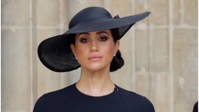 Meghan Markle at the funeral of Queen Elizabeth II. Meghan Markle at the funeral of Queen Elizabeth II.