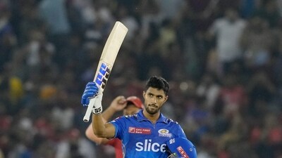 Mumbai Indians batter Tilak Varma (PTI) Mumbai Indians batter Tilak Varma (PTI)
