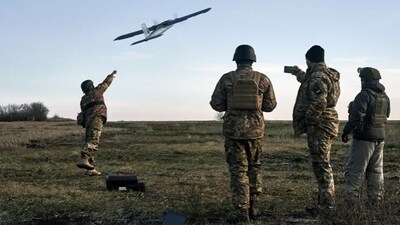 Ukrainian soldiers launch a drone at Russian positions near Bakhmut, Donetsk region. (File/ Al-Jazeera) Ukrainian soldiers launch a drone at Russian positions near Bakhmut, Donetsk region. (File/ Al-Jazeera)