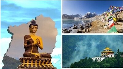 Photo shared by Congress president Mallikarjun Kharge on the occasion of Sikkim day. (Twitter/Mallikarjun Kharge)