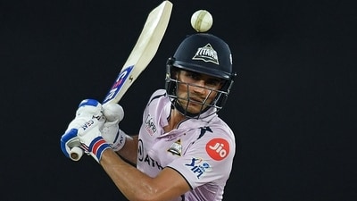 Gujarat Titans' Shubman Gill plays a shot during the Indian Premier League (IPL) Twenty20 cricket match between Gujarat Titans and Sunrisers Hyderabad (AFP) Gujarat Titans' Shubman Gill plays a shot during the Indian Premier League (IPL) Twenty20 cricket match between Gujarat Titans and Sunrisers Hyderabad (AFP)