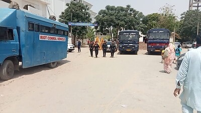 The Bathinda district administration had to deploy an additional police force at Talwandi Sabo on Tuesday after two groups of the Sikh community gathered over an issue of taking possession of 15-kanal land.
